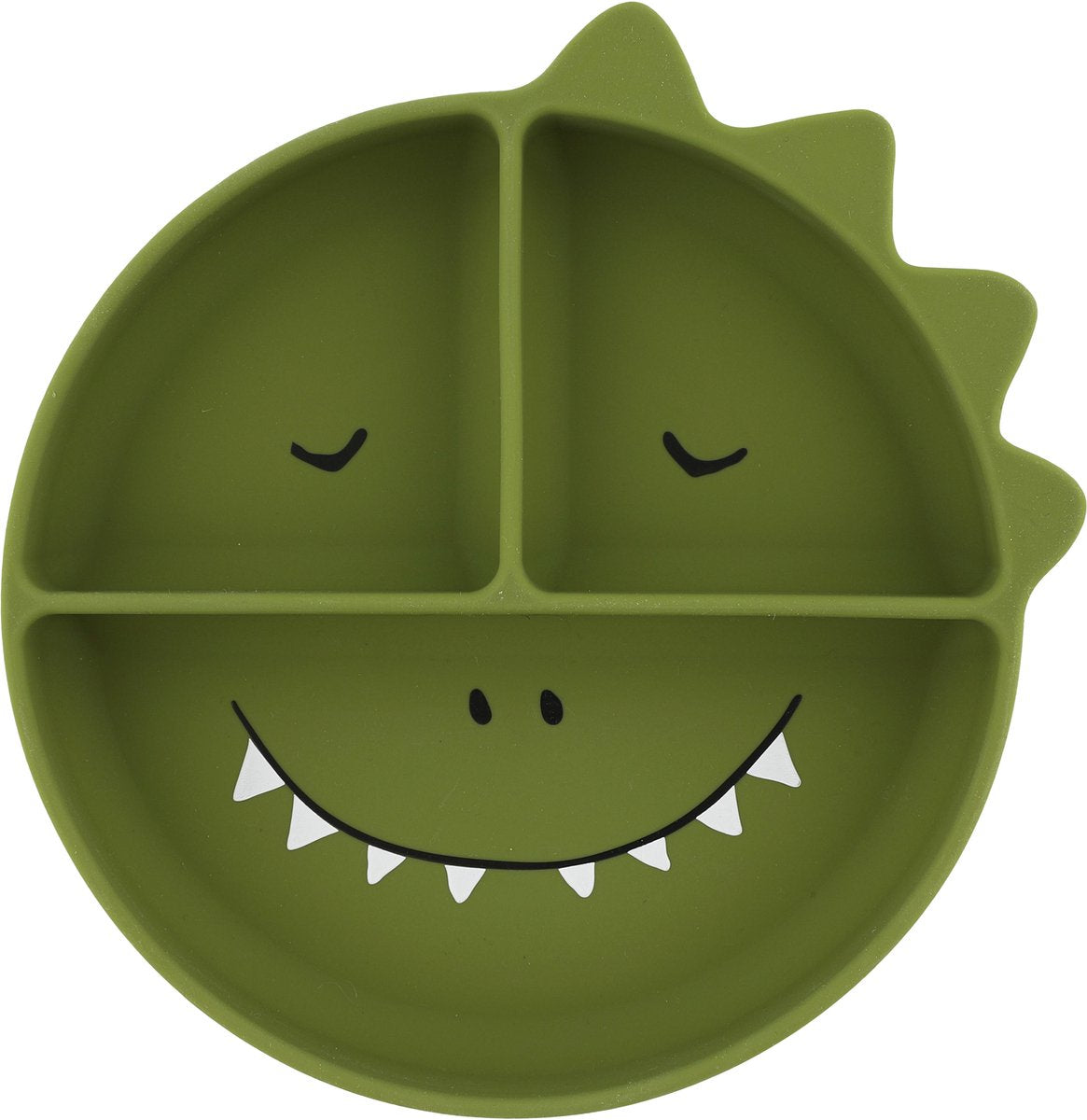 Piatto in Silicone con Scomparti e Ventosa – Mr. Dino Trixie