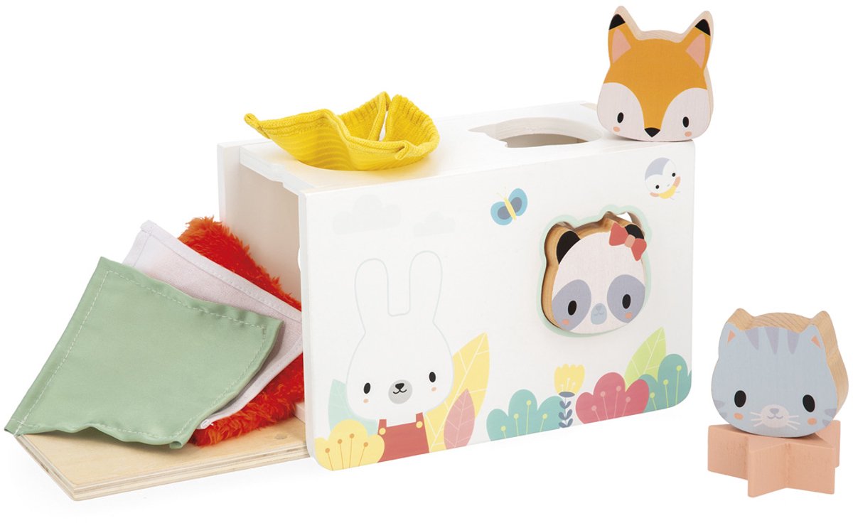 Gioco MONTESSORI a Incastro in Legno con Animali e Tessuti – Pure | Janod