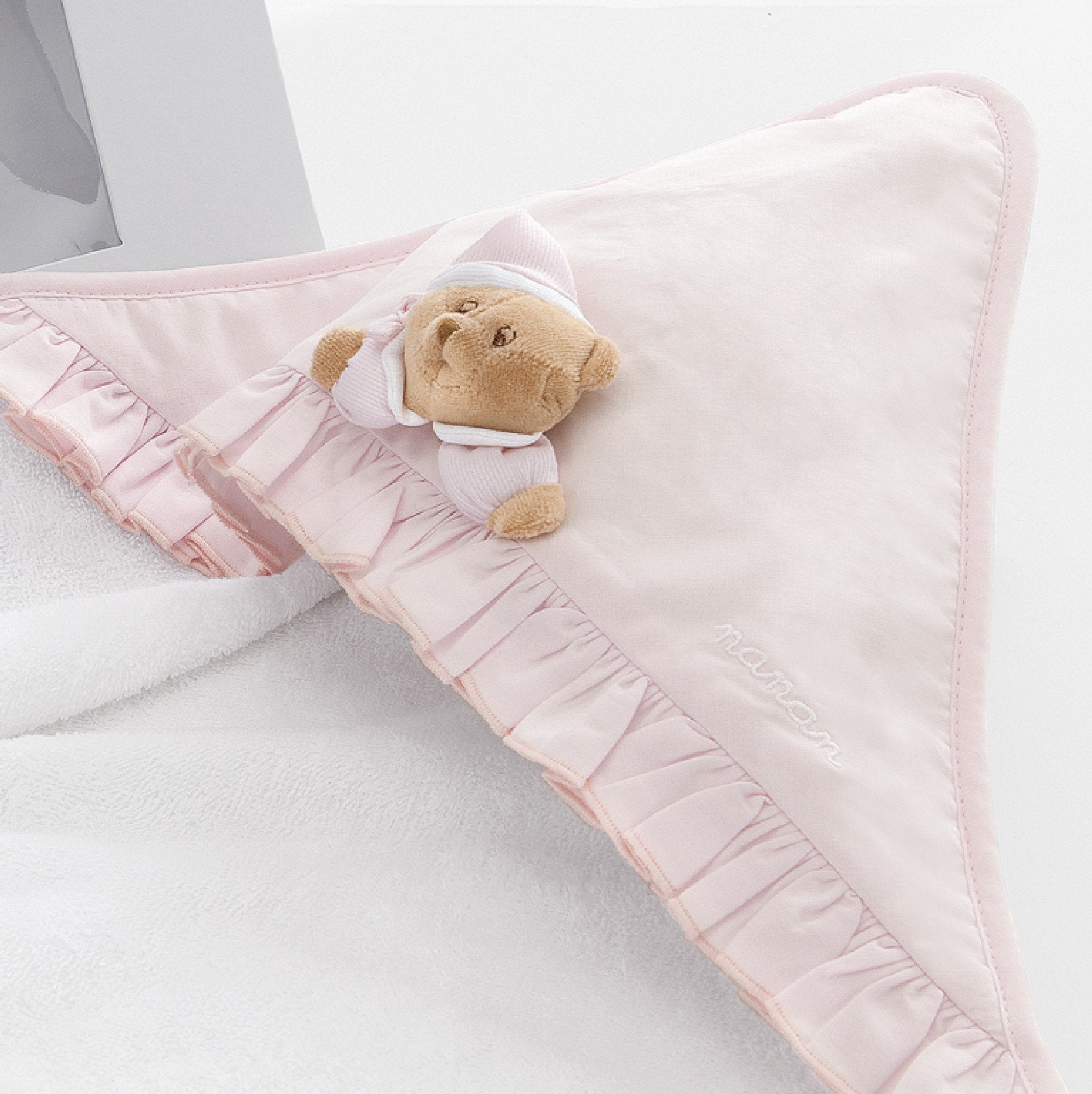 Puccio Accappatoio Nascita Rosa-1