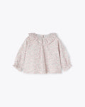 Camicia con fantasia a fiorellini rosa