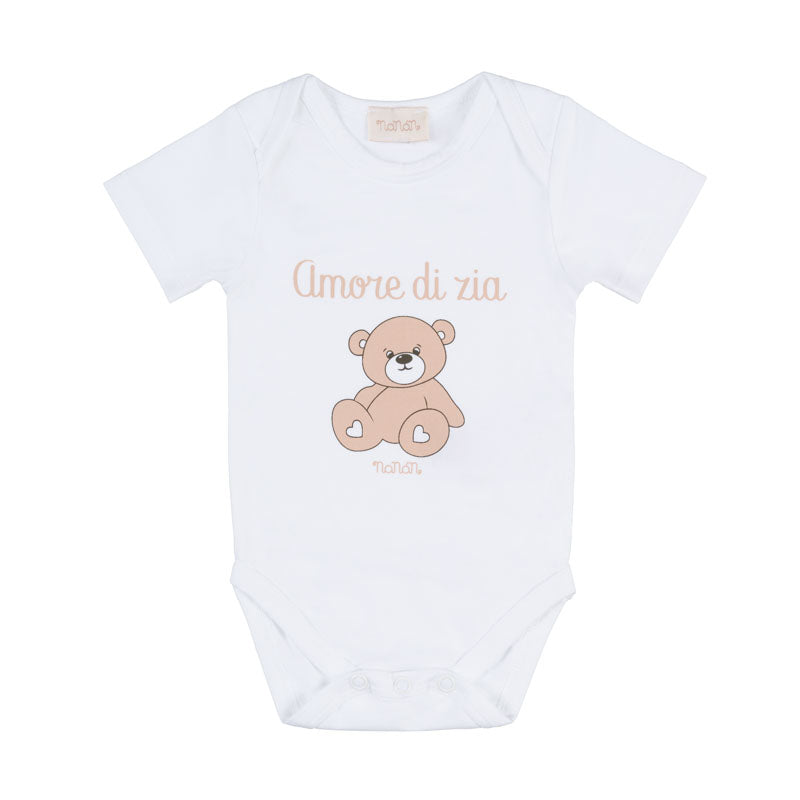 Body bianco con scritta “Amore di zia”