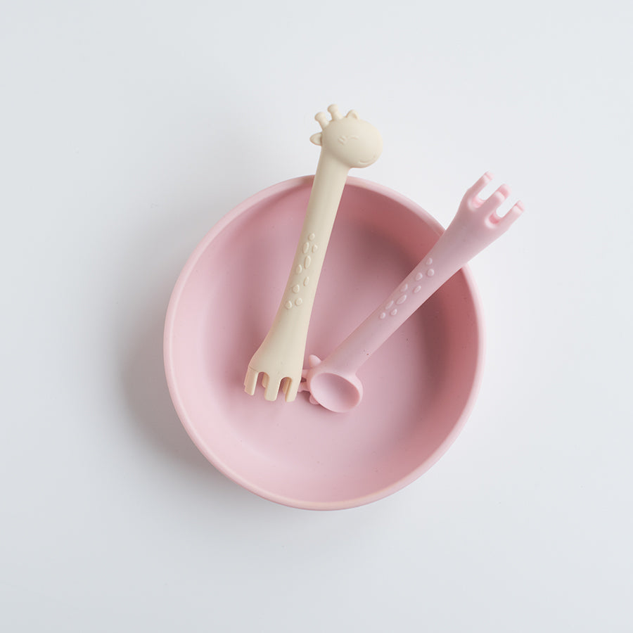 Silicone Bowl - Rose