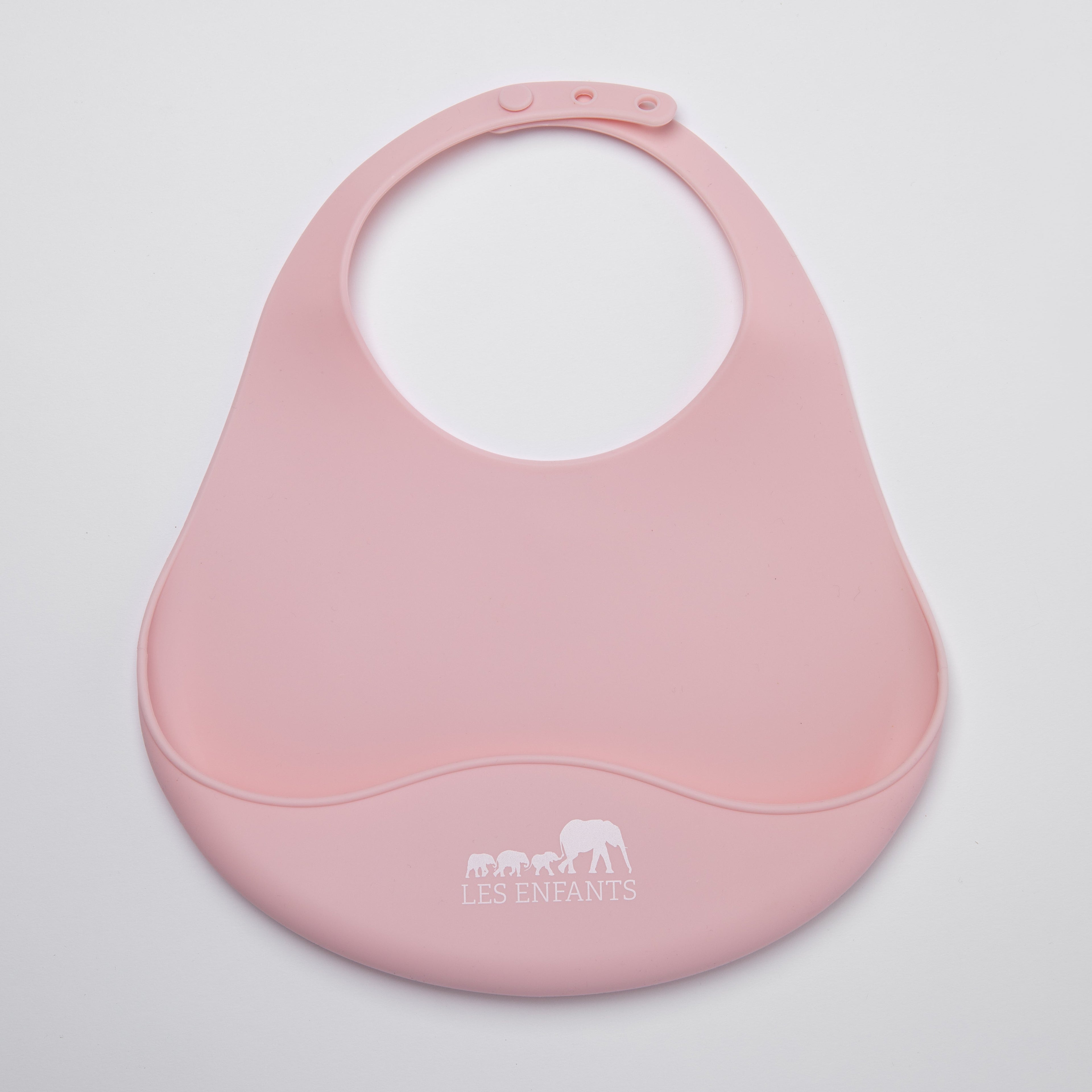 Set Pappa in Silicone Rosa – Bavaglino & Bicchiere | Les Enfants