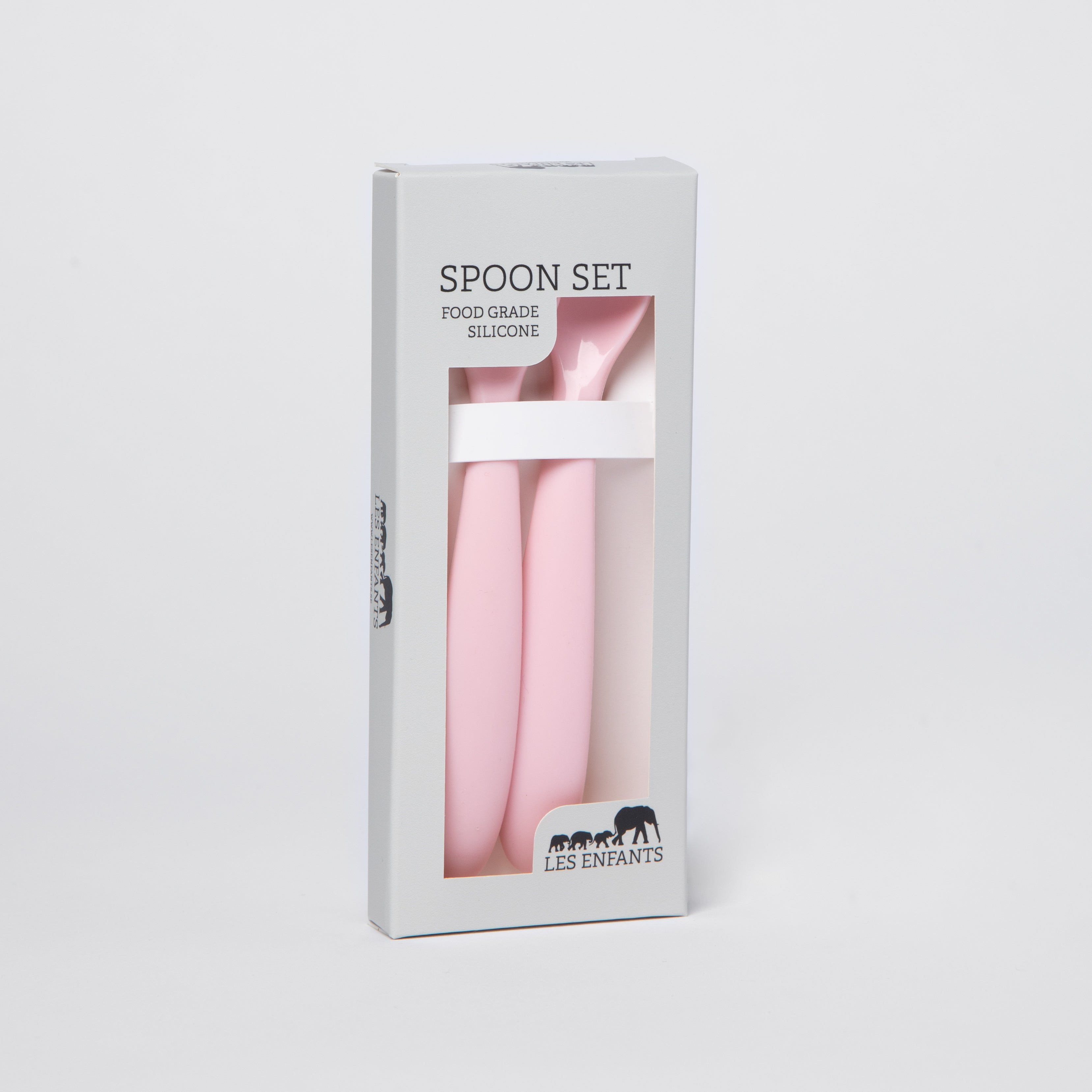 et Pappa in Silicone Rosa – Bavaglino & Cucchiaini | Les Enfants