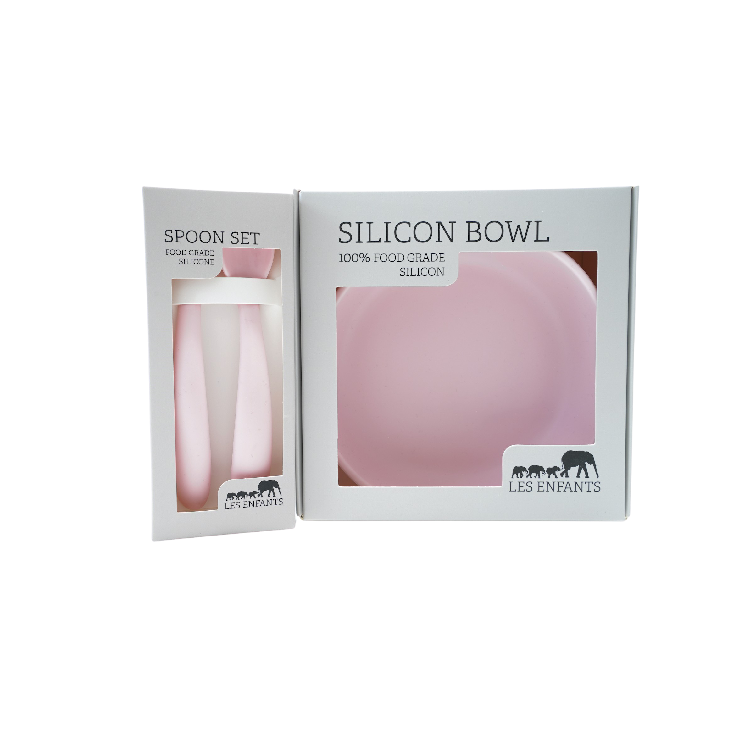 Set Pappa Rosa – Ciotola in Silicone & Cucchiaini | Les Enfants
